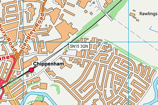 SN15 3QN map - OS VectorMap District (Ordnance Survey) SN15 3QN map - OS VectorMap District (Ordnance Survey)