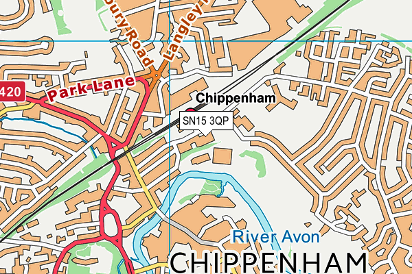 SN15 3QP map - OS VectorMap District (Ordnance Survey) SN15 3QP map - OS VectorMap District (Ordnance Survey)