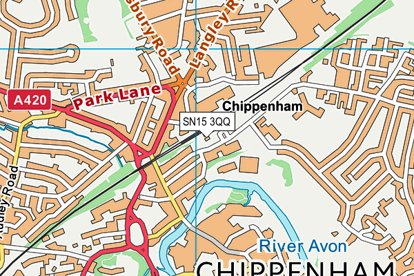 SN15 3QQ map - OS VectorMap District (Ordnance Survey)