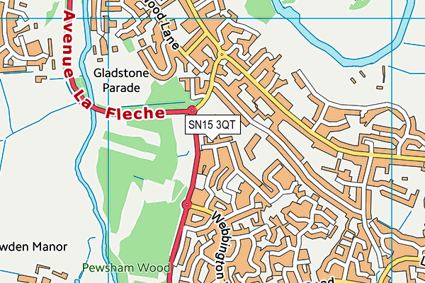 SN15 3QT map - OS VectorMap District (Ordnance Survey) SN15 3QT map - OS VectorMap District (Ordnance Survey)