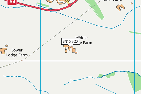 SN15 3QX map - OS VectorMap District (Ordnance Survey) SN15 3QX map - OS VectorMap District (Ordnance Survey)