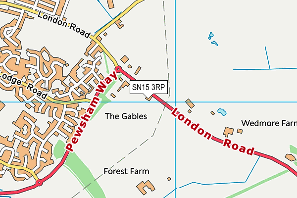 SN15 3RP map - OS VectorMap District (Ordnance Survey)