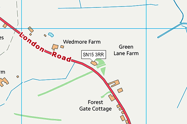 SN15 3RR map - OS VectorMap District (Ordnance Survey) SN15 3RR map - OS VectorMap District (Ordnance Survey)