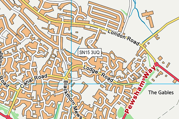 SN15 3UQ map - OS VectorMap District (Ordnance Survey)