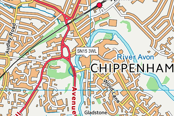 SN15 3WL map - OS VectorMap District (Ordnance Survey) SN15 3WL map - OS VectorMap District (Ordnance Survey)