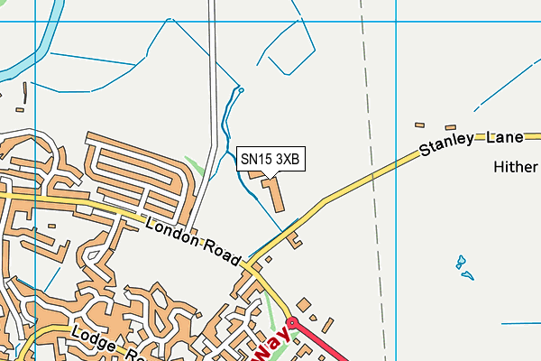 SN15 3XB map - OS VectorMap District (Ordnance Survey) SN15 3XB map - OS VectorMap District (Ordnance Survey)