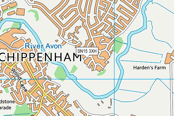 SN15 3XH map - OS VectorMap District (Ordnance Survey) SN15 3XH map - OS VectorMap District (Ordnance Survey)