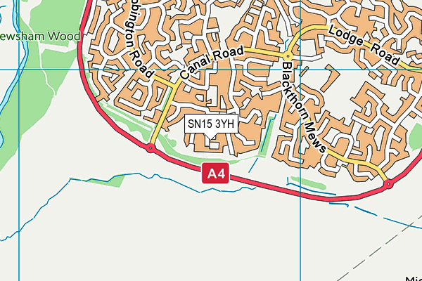 SN15 3YH map - OS VectorMap District (Ordnance Survey) SN15 3YH map - OS VectorMap District (Ordnance Survey)