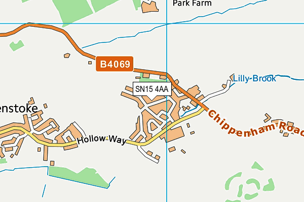 SN15 4AA map - OS VectorMap District (Ordnance Survey) SN15 4AA map - OS VectorMap District (Ordnance Survey)