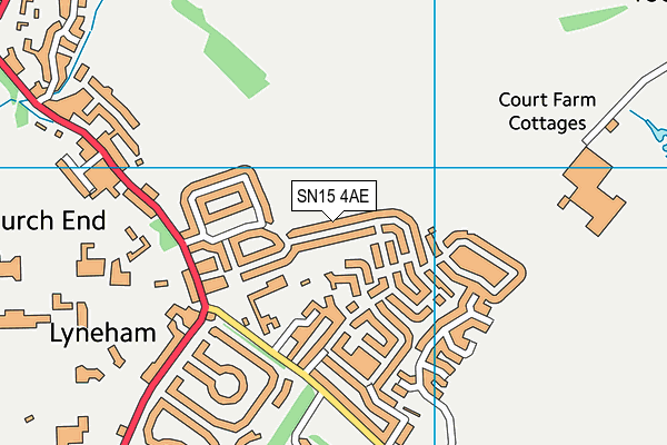 SN15 4AE map - OS VectorMap District (Ordnance Survey) SN15 4AE map - OS VectorMap District (Ordnance Survey)