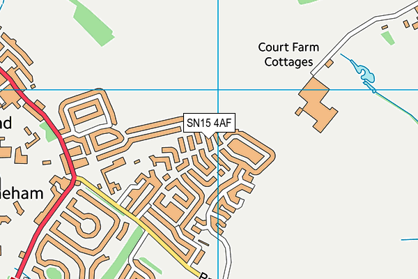 SN15 4AF map - OS VectorMap District (Ordnance Survey) SN15 4AF map - OS VectorMap District (Ordnance Survey)