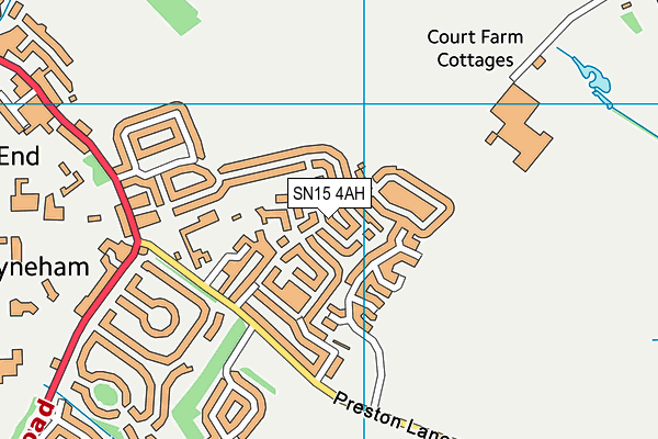 SN15 4AH map - OS VectorMap District (Ordnance Survey) SN15 4AH map - OS VectorMap District (Ordnance Survey)