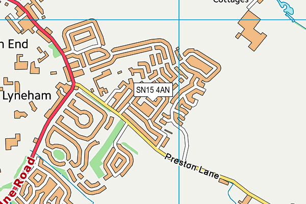 SN15 4AN map - OS VectorMap District (Ordnance Survey) SN15 4AN map - OS VectorMap District (Ordnance Survey)