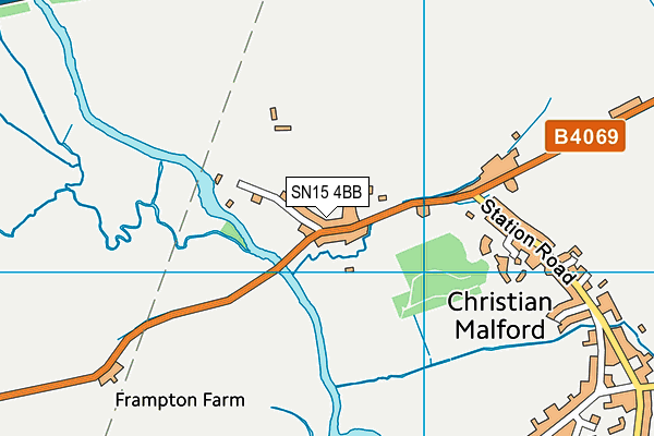 SN15 4BB map - OS VectorMap District (Ordnance Survey) SN15 4BB map - OS VectorMap District (Ordnance Survey)