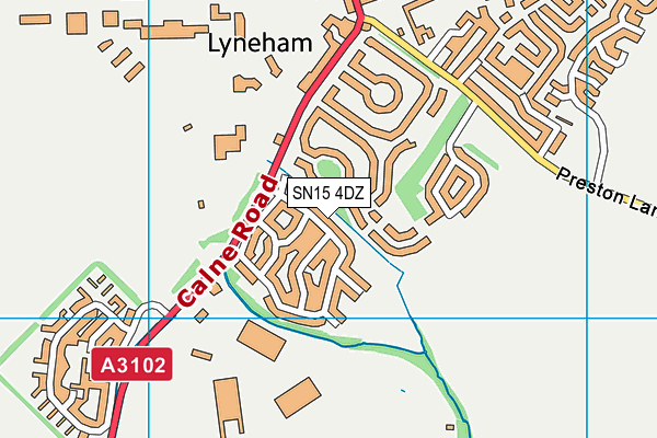 SN15 4DZ map - OS VectorMap District (Ordnance Survey) SN15 4DZ map - OS VectorMap District (Ordnance Survey)