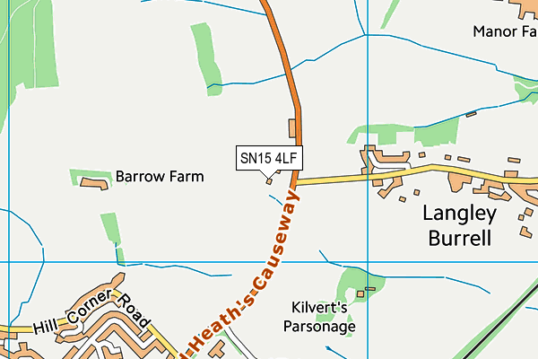 SN15 4LF map - OS VectorMap District (Ordnance Survey) SN15 4LF map - OS VectorMap District (Ordnance Survey)