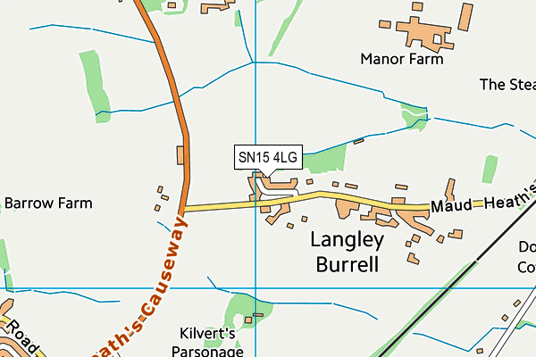 SN15 4LG map - OS VectorMap District (Ordnance Survey)