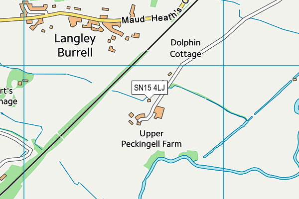 SN15 4LJ map - OS VectorMap District (Ordnance Survey) SN15 4LJ map - OS VectorMap District (Ordnance Survey)