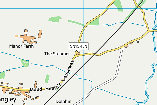 SN15 4LN map - OS VectorMap District (Ordnance Survey) SN15 4LN map - OS VectorMap District (Ordnance Survey)