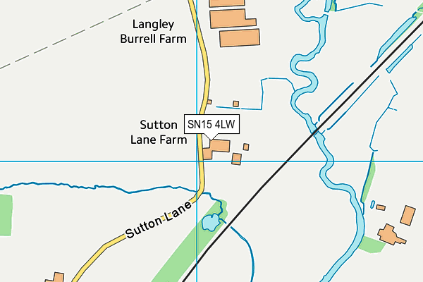 SN15 4LW map - OS VectorMap District (Ordnance Survey) SN15 4LW map - OS VectorMap District (Ordnance Survey)