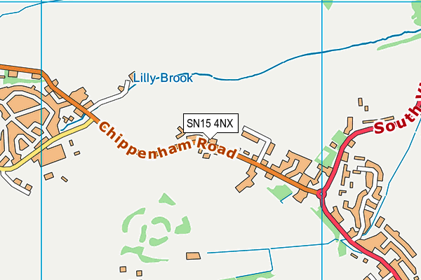 SN15 4NX map - OS VectorMap District (Ordnance Survey) SN15 4NX map - OS VectorMap District (Ordnance Survey)