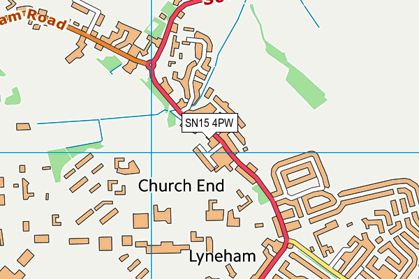 SN15 4PW map - OS VectorMap District (Ordnance Survey) SN15 4PW map - OS VectorMap District (Ordnance Survey)