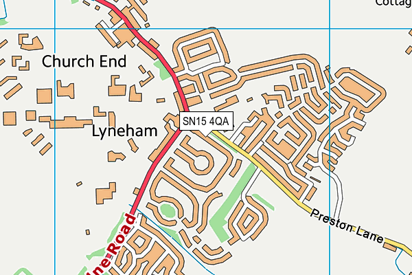 SN15 4QA map - OS VectorMap District (Ordnance Survey) SN15 4QA map - OS VectorMap District (Ordnance Survey)