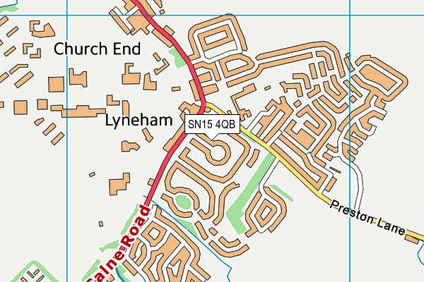 SN15 4QB map - OS VectorMap District (Ordnance Survey)