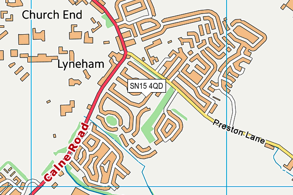 SN15 4QD map - OS VectorMap District (Ordnance Survey) SN15 4QD map - OS VectorMap District (Ordnance Survey)