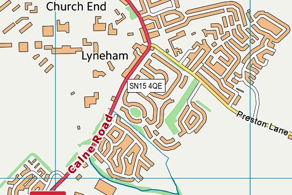 SN15 4QE map - OS VectorMap District (Ordnance Survey) SN15 4QE map - OS VectorMap District (Ordnance Survey)