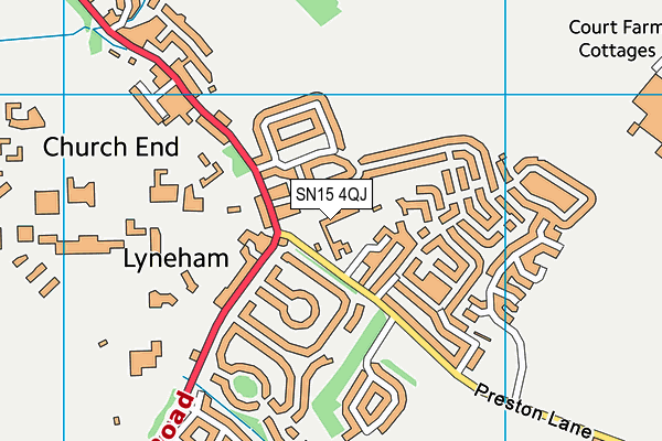 SN15 4QJ map - OS VectorMap District (Ordnance Survey) SN15 4QJ map - OS VectorMap District (Ordnance Survey)