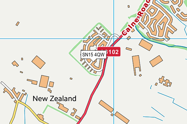 SN15 4QW map - OS VectorMap District (Ordnance Survey) SN15 4QW map - OS VectorMap District (Ordnance Survey)