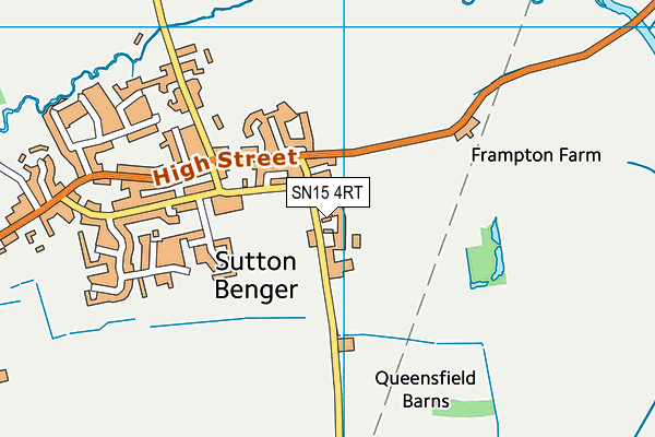 SN15 4RT map - OS VectorMap District (Ordnance Survey)
