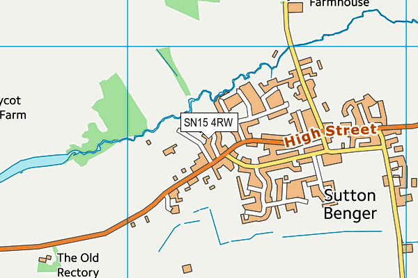 SN15 4RW map - OS VectorMap District (Ordnance Survey) SN15 4RW map - OS VectorMap District (Ordnance Survey)