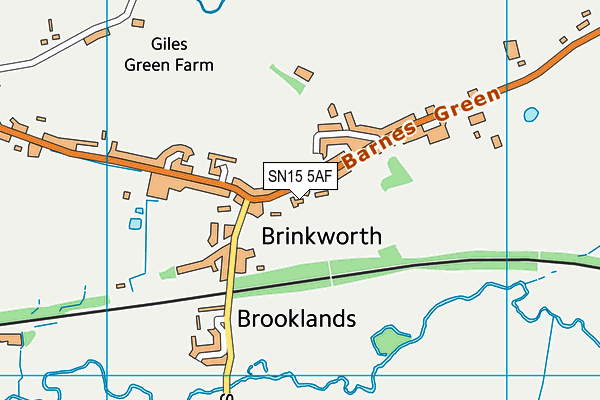SN15 5AF map - OS VectorMap District (Ordnance Survey) SN15 5AF map - OS VectorMap District (Ordnance Survey)
