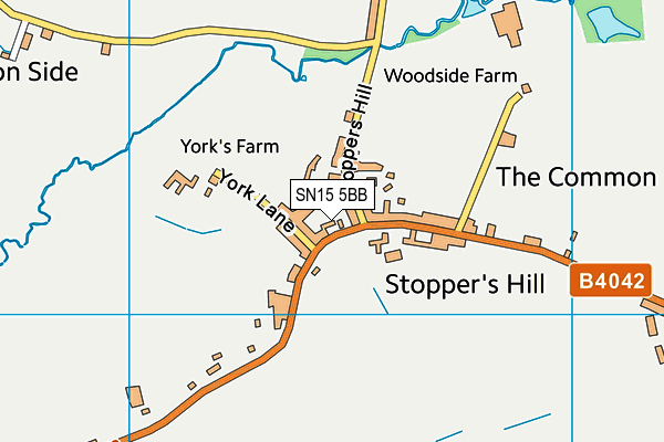 SN15 5BB map - OS VectorMap District (Ordnance Survey) SN15 5BB map - OS VectorMap District (Ordnance Survey)
