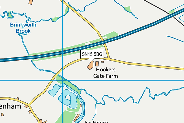 SN15 5BG map - OS VectorMap District (Ordnance Survey)