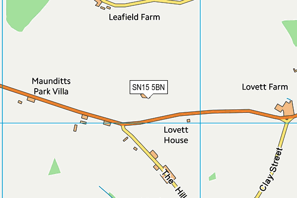SN15 5BN map - OS VectorMap District (Ordnance Survey) SN15 5BN map - OS VectorMap District (Ordnance Survey)