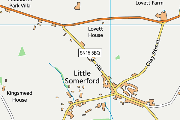 SN15 5BQ map - OS VectorMap District (Ordnance Survey) SN15 5BQ map - OS VectorMap District (Ordnance Survey)