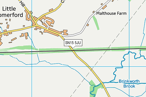 SN15 5JU map - OS VectorMap District (Ordnance Survey) SN15 5JU map - OS VectorMap District (Ordnance Survey)
