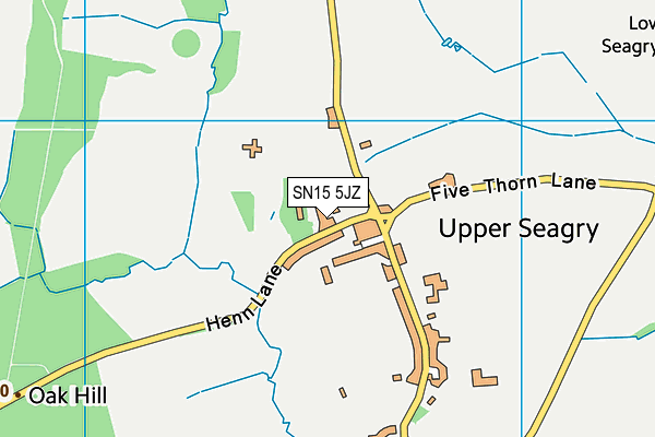 SN15 5JZ map - OS VectorMap District (Ordnance Survey)