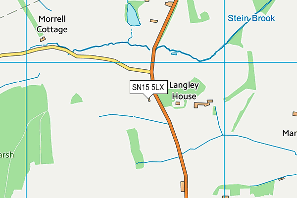 SN15 5LX map - OS VectorMap District (Ordnance Survey) SN15 5LX map - OS VectorMap District (Ordnance Survey)