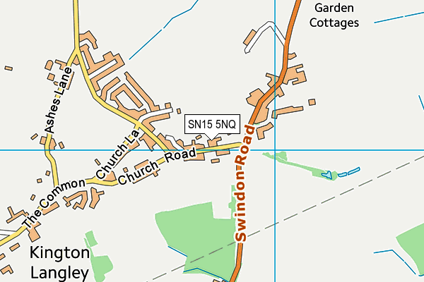 SN15 5NQ map - OS VectorMap District (Ordnance Survey)