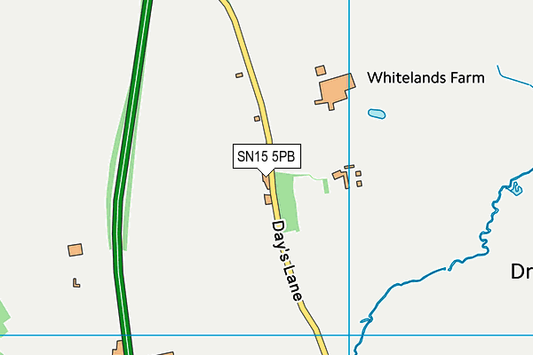 SN15 5PB map - OS VectorMap District (Ordnance Survey) SN15 5PB map - OS VectorMap District (Ordnance Survey)
