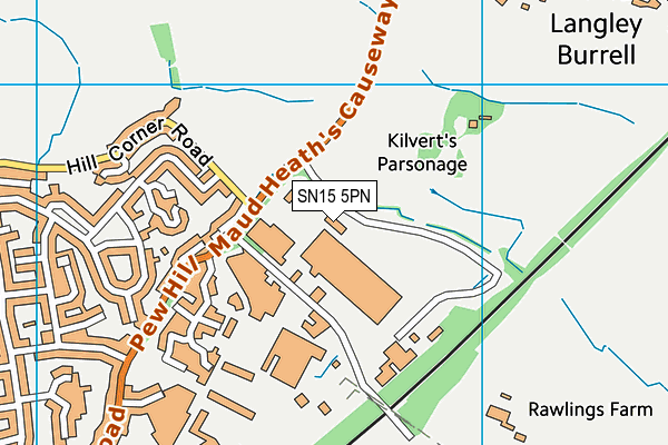 SN15 5PN map - OS VectorMap District (Ordnance Survey) SN15 5PN map - OS VectorMap District (Ordnance Survey)