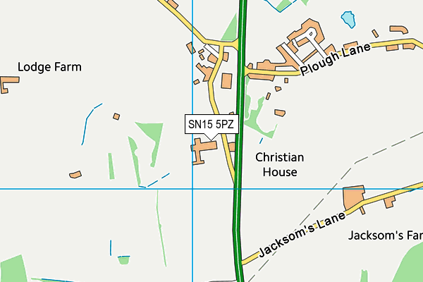 SN15 5PZ map - OS VectorMap District (Ordnance Survey) SN15 5PZ map - OS VectorMap District (Ordnance Survey)