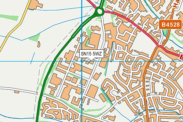SN15 5WZ map - OS VectorMap District (Ordnance Survey) SN15 5WZ map - OS VectorMap District (Ordnance Survey)