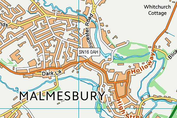 SN16 0AH map - OS VectorMap District (Ordnance Survey) SN16 0AH map - OS VectorMap District (Ordnance Survey)