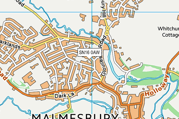 SN16 0AW map - OS VectorMap District (Ordnance Survey) SN16 0AW map - OS VectorMap District (Ordnance Survey)
