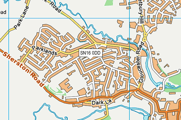 SN16 0DD map - OS VectorMap District (Ordnance Survey) SN16 0DD map - OS VectorMap District (Ordnance Survey)